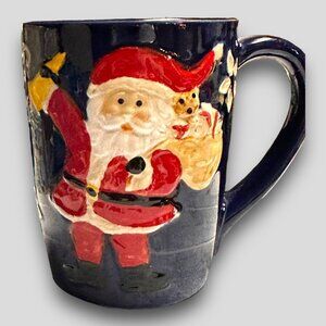 Santa Clause Mug  Coffee Tea Hot Cocoa Holiday Winter Cozy EUC